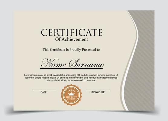 Certificate of Appreciation template, certificate of achievement, awards diploma template