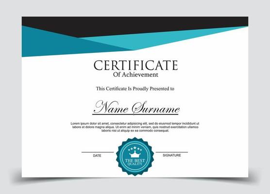 Certificate of Appreciation template, certificate of achievement, awards diploma template