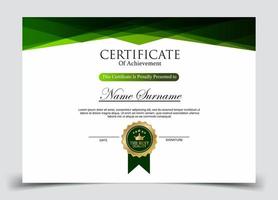 Certificate of Appreciation template, certificate of achievement, awards diploma template vector