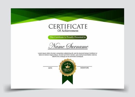 Certificate of Appreciation template, certificate of achievement, awards diploma template