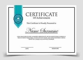 Certificate of Appreciation template, certificate of achievement, awards diploma template vector