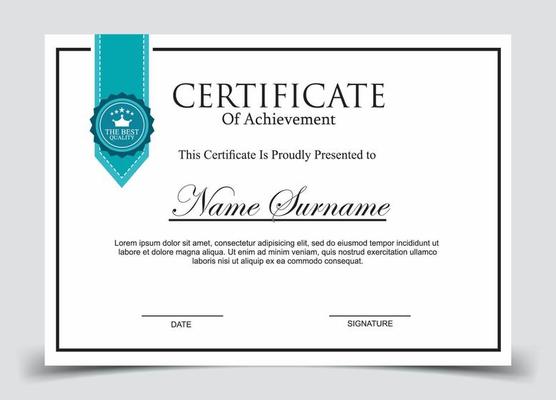 Certificate of Appreciation template, certificate of achievement, awards diploma template