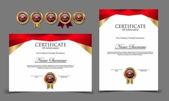 Certificate of Appreciation template, certificate of achievement, awards diploma template vector