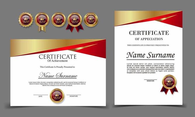 Certificate of Appreciation template, certificate of achievement, awards diploma template