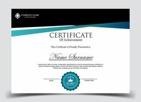 Certificate of Appreciation template, certificate of achievement, awards diploma template vector