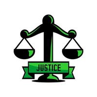 vector de icono de justicia, logotipo de justicia