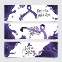 Cancer Survival Day Banner vector