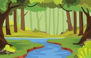 Summer Forest Concept Art vector