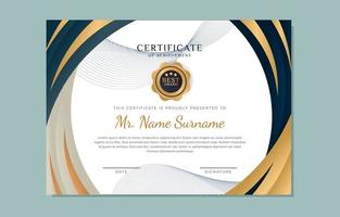 Certificate Graduation Template vector