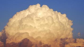 Fluffy cloud time lapse on a cloudy day 4k footage. video