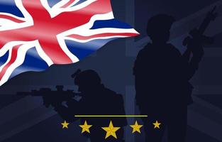 United Kingdom Armed Forces Day Background vector