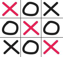 tictactoe game icon. flat style. game symbol. tictactoe sign. vector