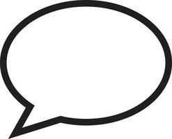 speech bubble icon. speech bubble sign. blank empty white speech bubble symbol. vector