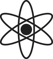 Atom icon. Molecule symbol. physic sign. vector