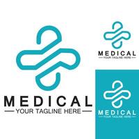 Medical Cross and Health Pharmacy Logo Vector Template