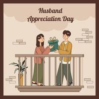 Husband Appreciation Day Concept vector