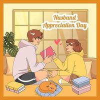 Husband Appreciation Day Concept vector