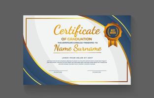 Graduation Certificate Template vector