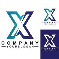 X Letter Logo Template vector  design