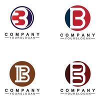 letter B logo vector, letter B business logo,Modern unique creative B logo design, Minimal B initial based vector icon.