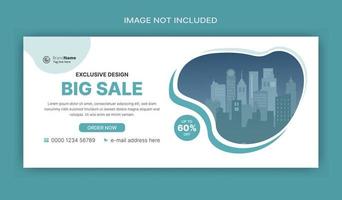 Social Media Marketing Web banner, Digital Marketing Cover Banner Template vector