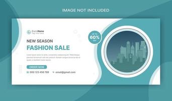 Digital Marketing Cover Web Banner Template Design vector