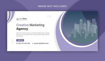 Social Media Marketing Web banner, Digital Marketing Cover Banner Template vector