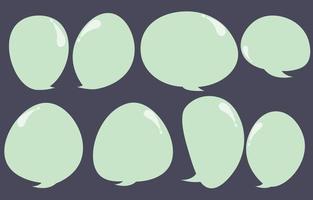 Set speech bubbles on a gray background, vector speaking or talk bubble, icon speak for add text