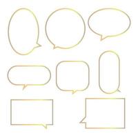 Set  speech bubbles on a white background, vector speaking or talk bubble