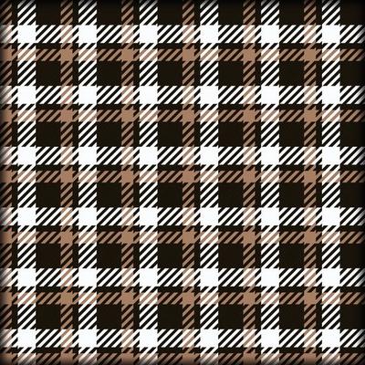 Plaid pattern in dark brown, brown and white. Seamless check plaid graphic pattern background.  Vector graphic for scarf, blanket, throw, shirt other  fashion textile design