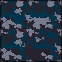 Abstract camouflage military pattern in blue, black and grey vector