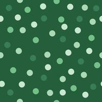 Mint green polka dots pattern, vector illustration.