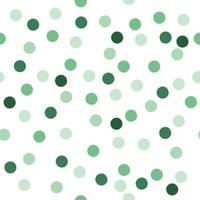 Mint green polka dots pattern, vector illustration.