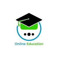 online education logo design template vector