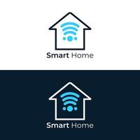 Smart home logo design vector