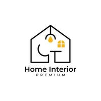 Furniture logo design vector