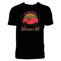 diseño de camiseta feliz día de la madre vector