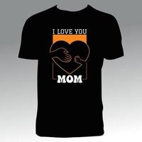 diseño de camiseta de vector de día de la madre