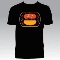 Burger T Shirt Design vector