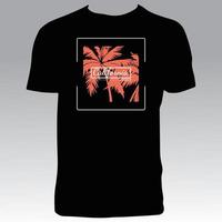 diseño de camiseta de playa de california vector