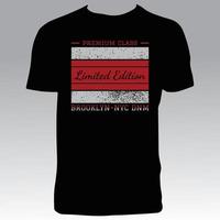 Limited Addition T Shirt Design vector