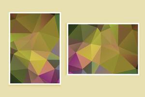 Low Poly Background Poster Banner Design vector