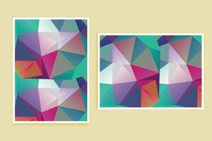 Low Poly Background Poster Banner Design vector