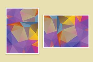 Low Poly Background Poster Banner Design vector