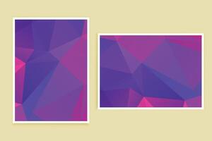 Low Poly Background Poster Banner Design vector