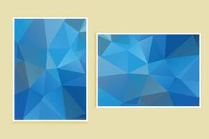 Low Poly Background Poster Banner Design vector