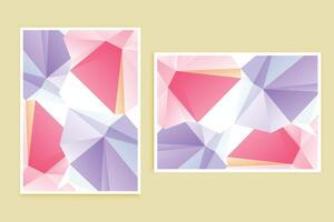 Low Poly Background Poster Banner Design vector