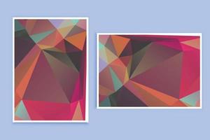 Low Poly Background Poster Banner Design vector