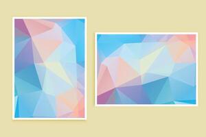 Low Poly Background Poster Banner Design vector