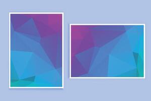 Low Poly Background Poster Banner Design vector
